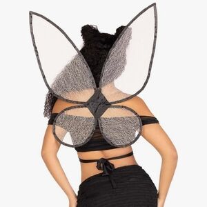 Leg Avenue Sexy Womens 4 PC Dark Fairy Costume with Fairy Wings New Sz Small!